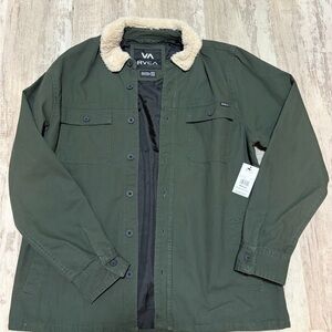 NWT RVCA Range Jacket with Sherpa Collar